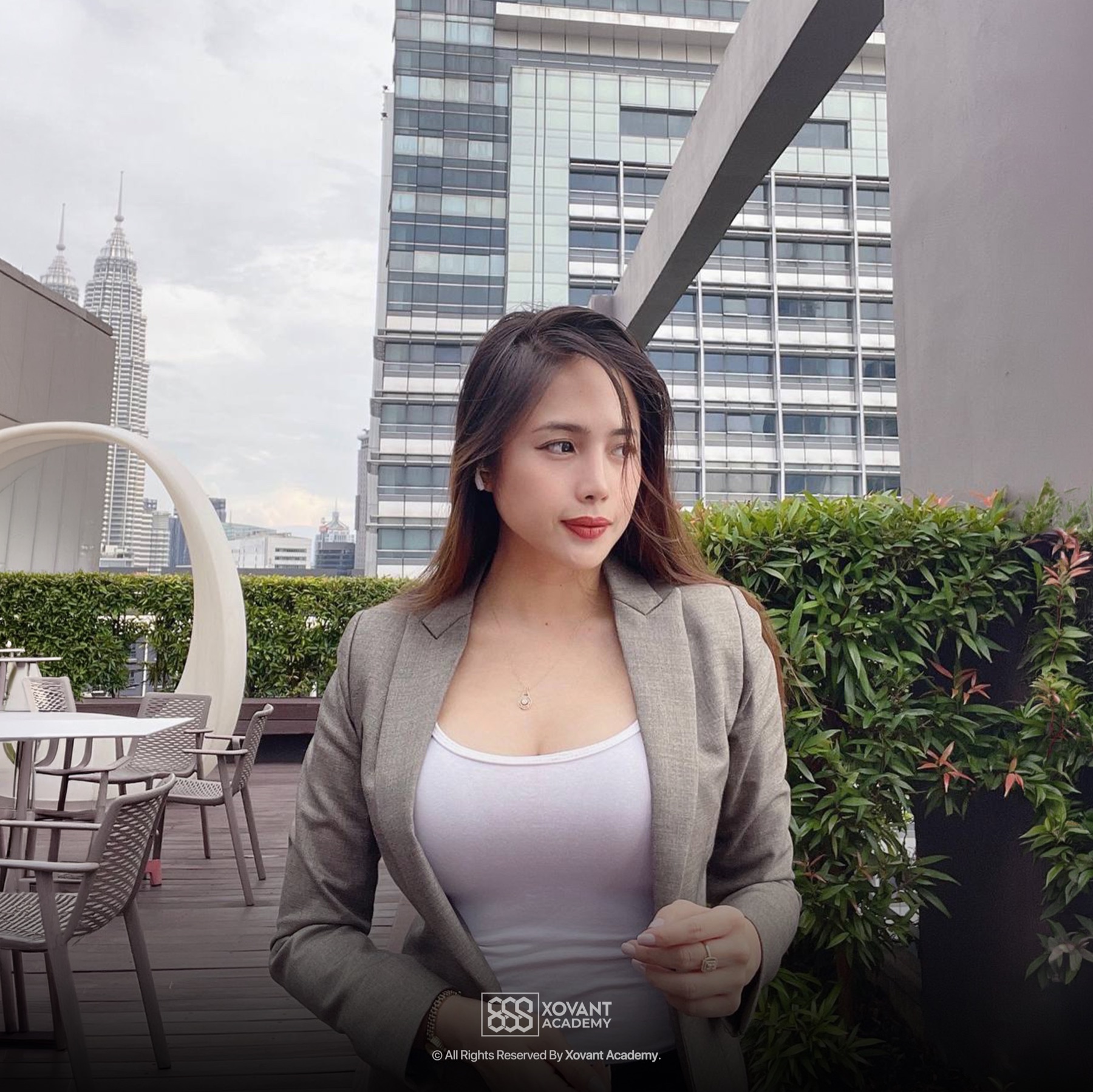 Dr Ilizah on a Kuala Lumpur rooftop
